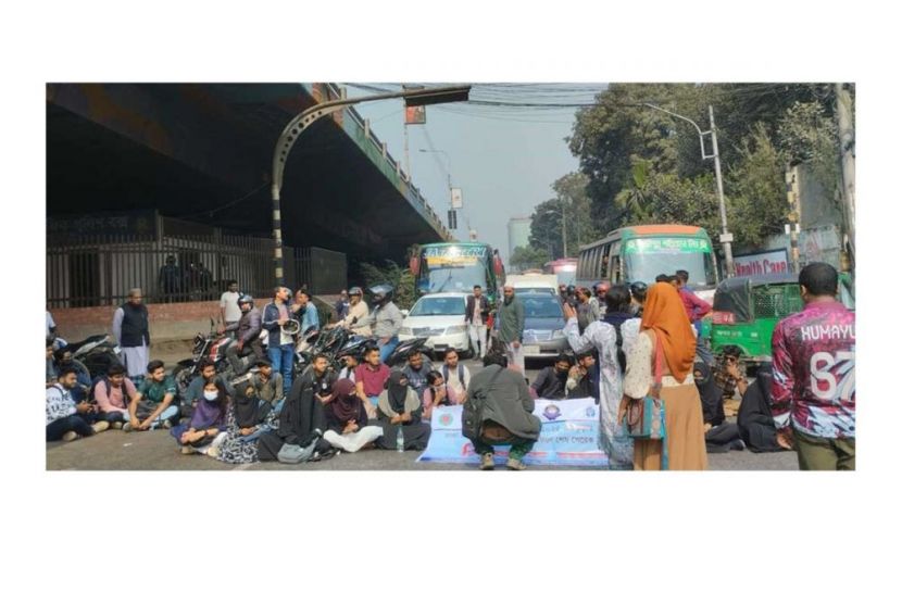 Tatibazar, Mohakhali and Technical intersections are blocked