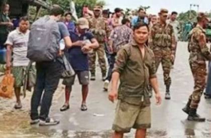 Sajek Valley under evacuation.