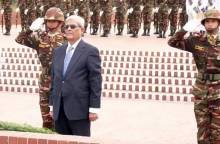 President at  National Memorial to pay tribute